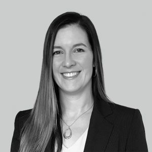 Julie Bazzell headshot in black and white