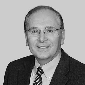 David M. Kile headshot in black and white