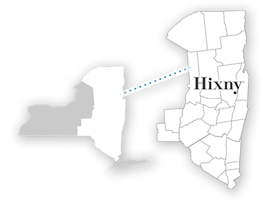 NYS Map with Hixny Coverage